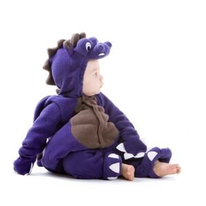 Vintage Old Navy Purple Dragon Toddler Halloween Costume Sz 12-18 mo
